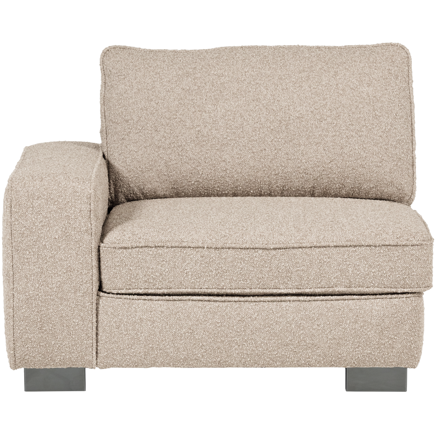 vtwonen element 1-zits met arm links Lazy - Bouclé - Naturel