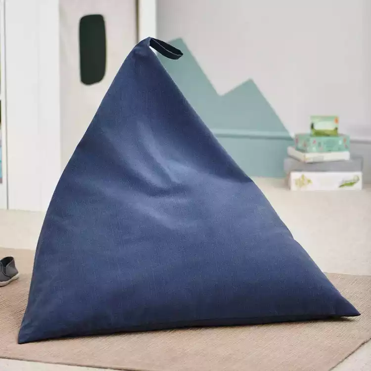 Great Little Trading Company Plain Bean Bag - Midnight Blue