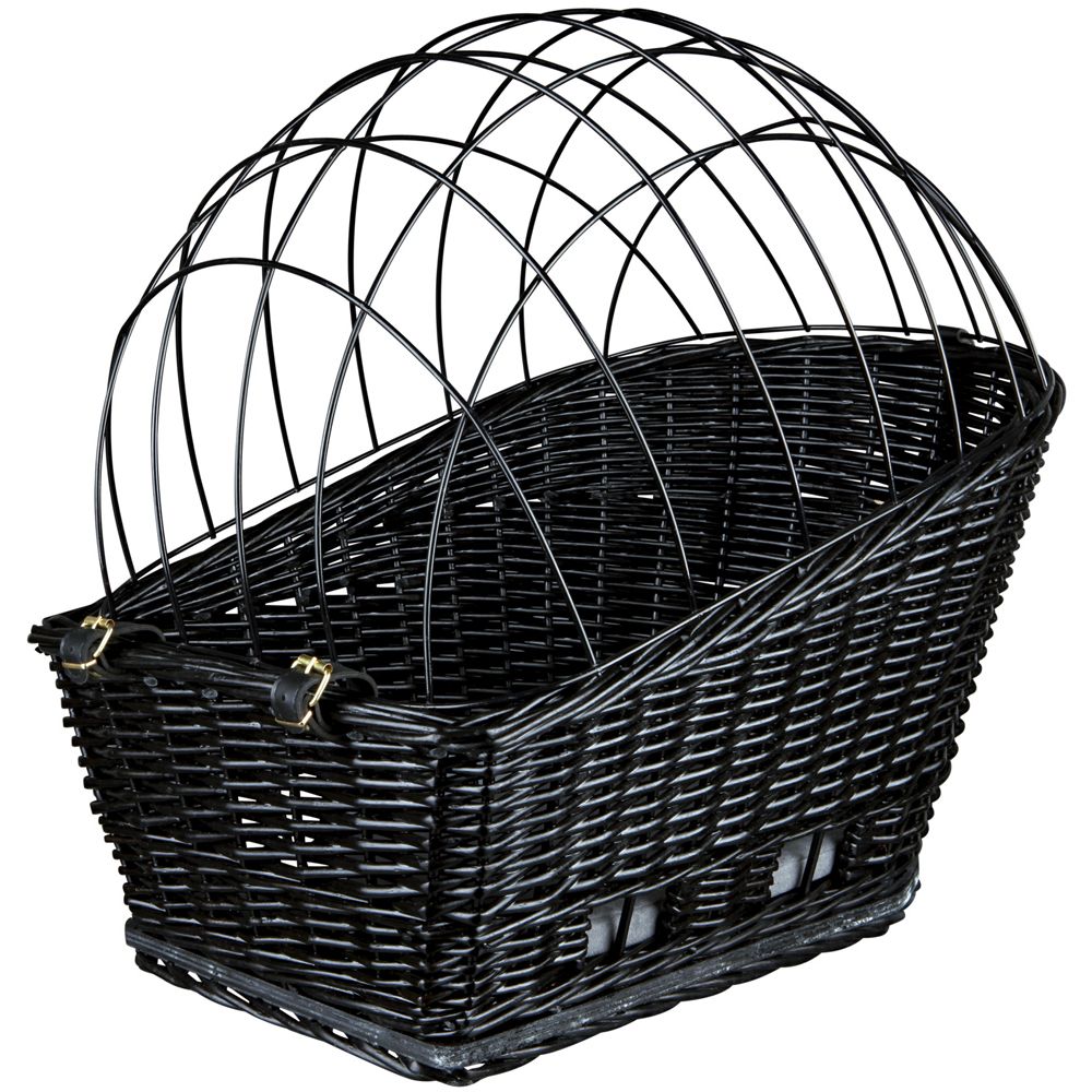 Trixie Rear-Mounted Bicycle Basket - Black