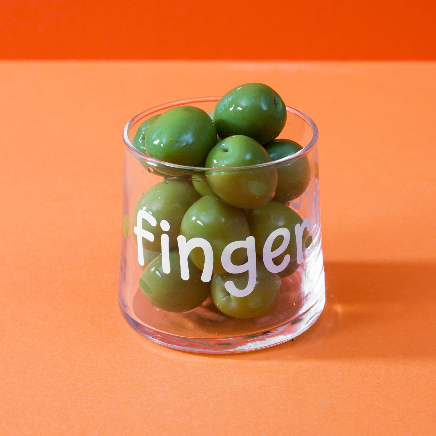 Coppetta vetro scritta Finger food 220 ml