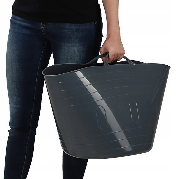 KADAX Panier Flexible Bac à Linge Universel, cuvette 42L, gris
