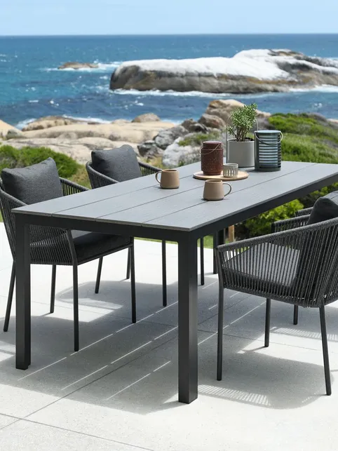 Havebord MARIELYST B90xL205 grå