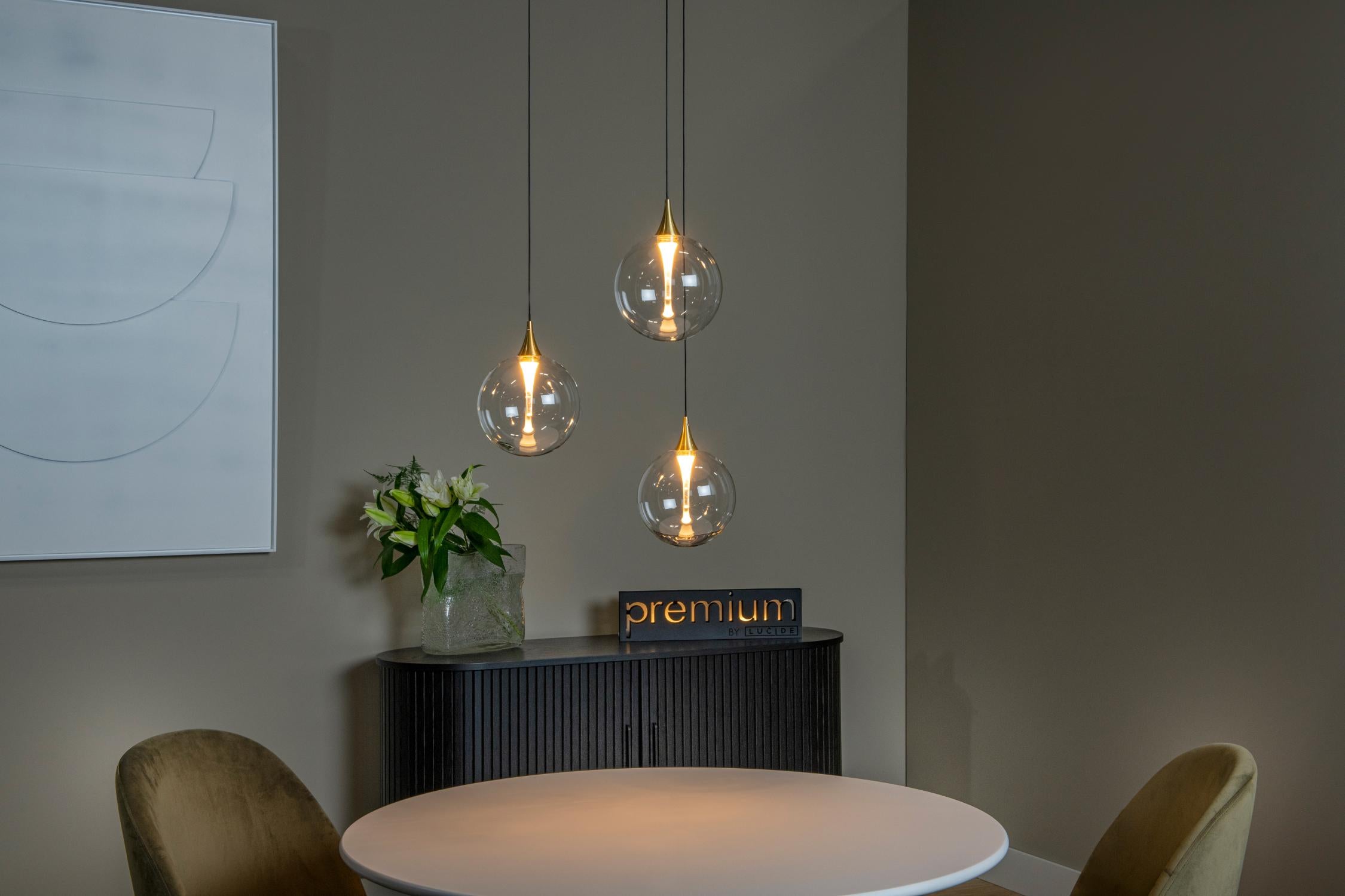 Lucide hanglamp GISELA - Geïntegreerde LED - Transparant