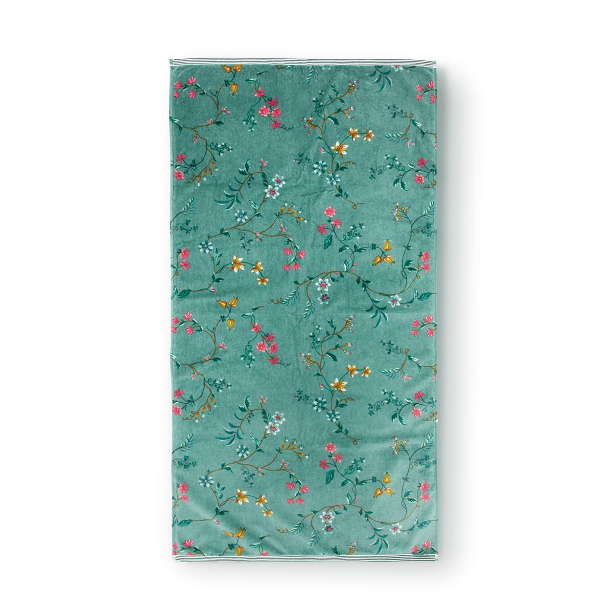 Pip Studio badlaken Les Fleurs - 70x140 cm - groen