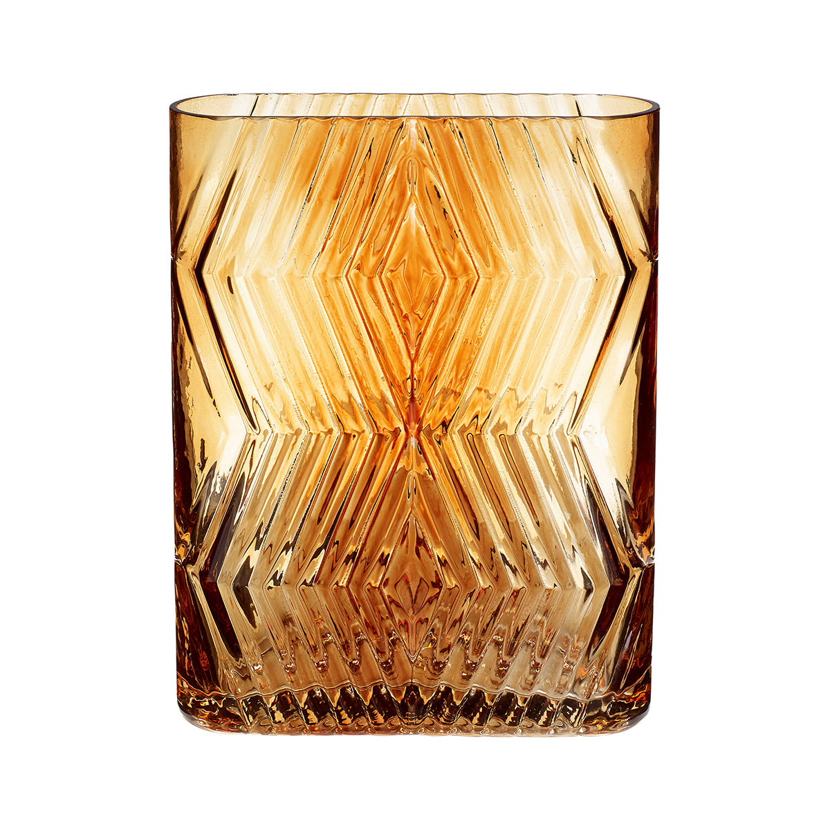 Hübsch vaas Ivy - glas - 18x8xh23cm