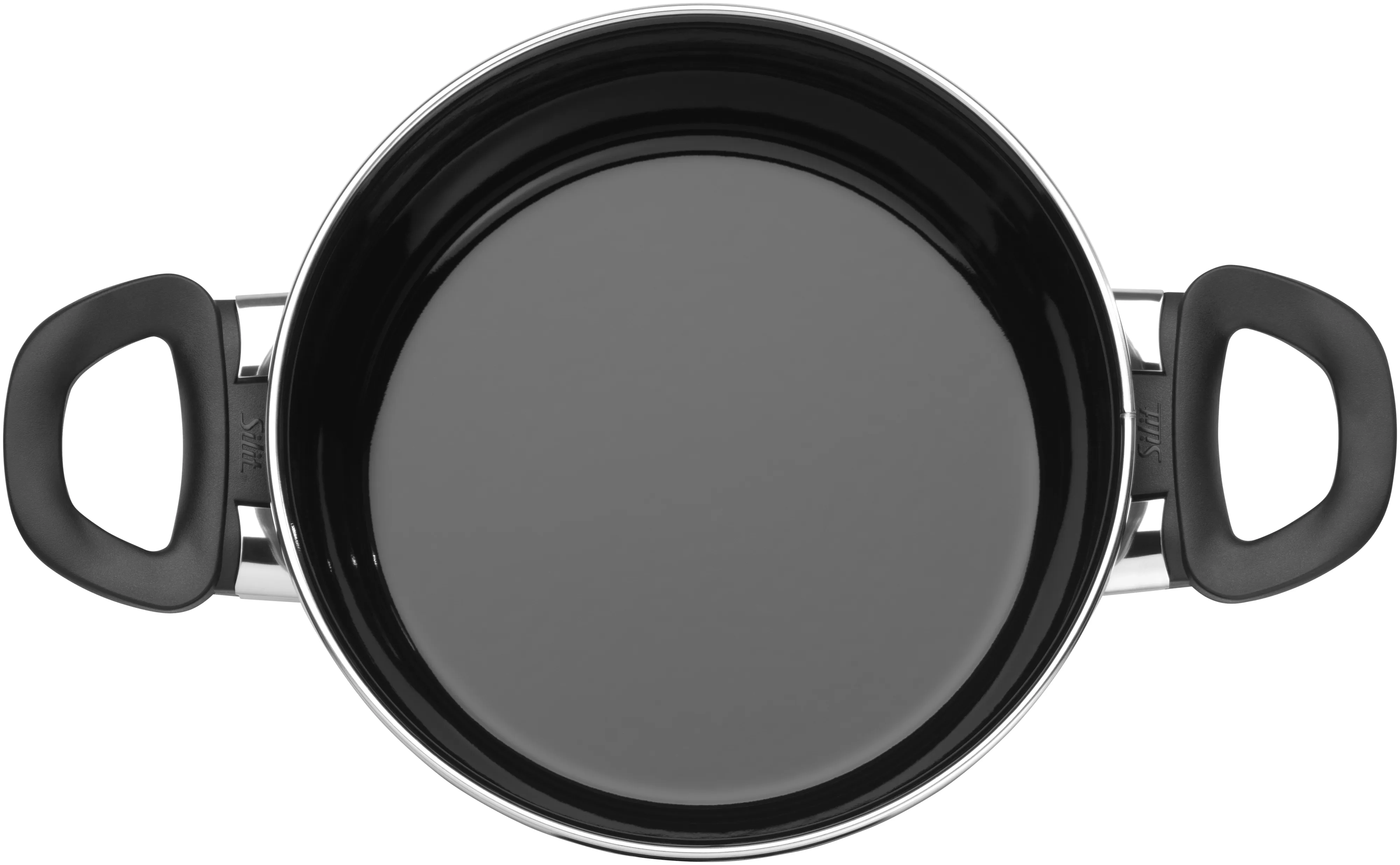 Silit Silargan Modesto Line Braising Pan 20 cm with lid, Black