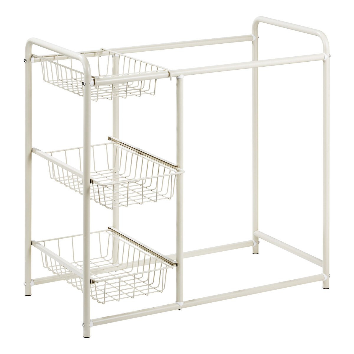Móvel de apoio para roupa suja branco