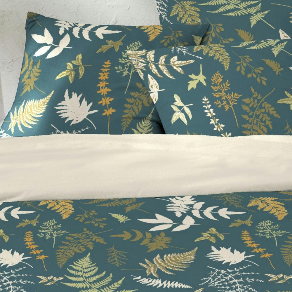 - Parure de lit 2 places coton à motifs 220x240 cm