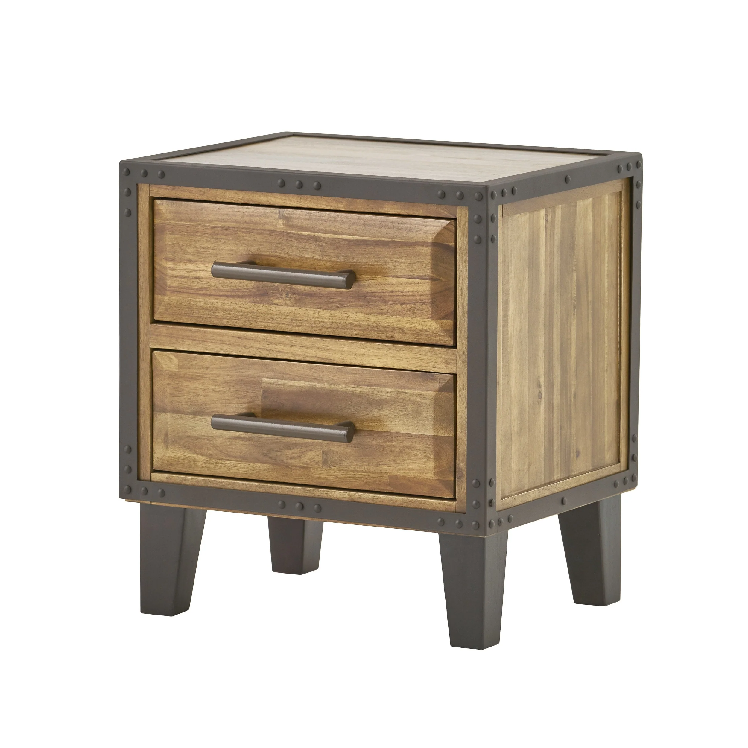Luna Acacia Wood 2-drawer End Table by Christopher Knight Home