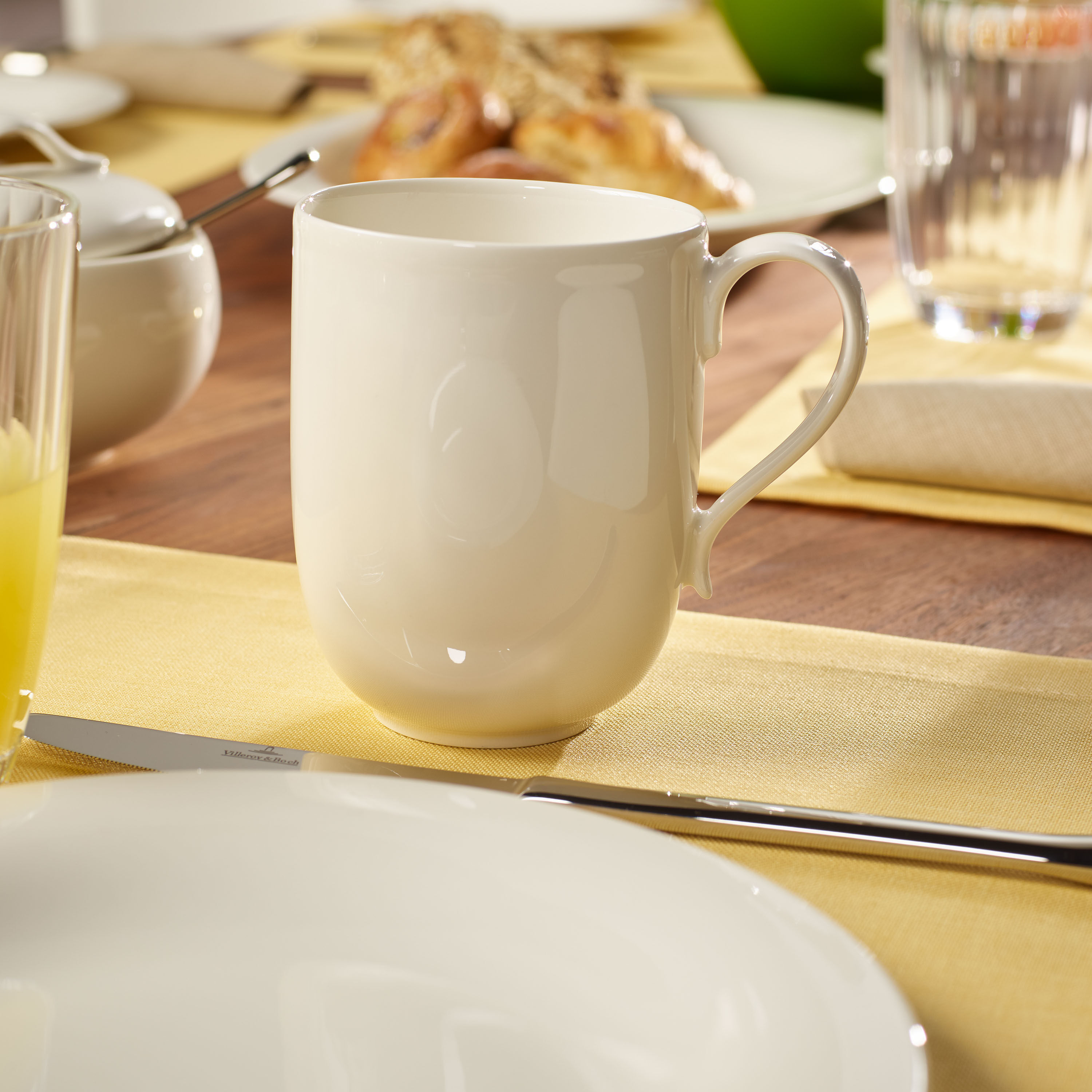 New Cottage Mug - White, 12.6 oz, Premium Porcelain