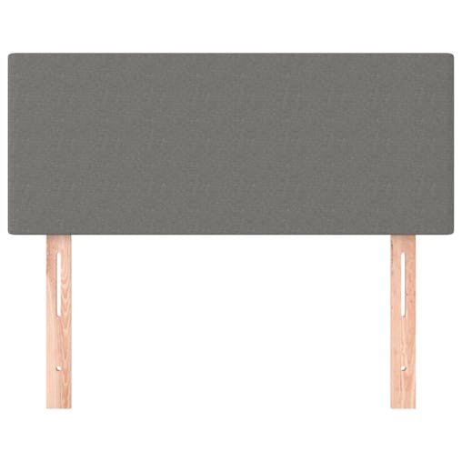 NNEVL Headboard Dark Grey 100x5x78/88 cm Fabric