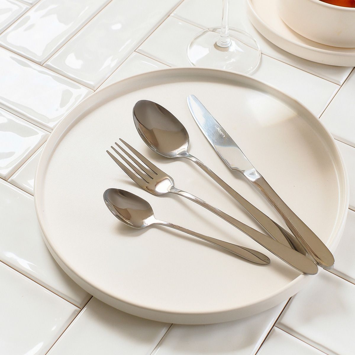 Zestaw sztućców ABELE srebrne 16 szt.