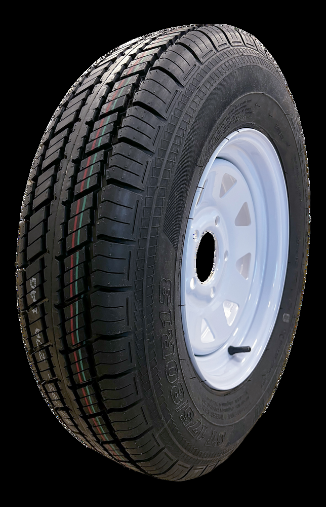 MotoMaster 8-Ply Trailer Tire Assembly, ASM175/80R13