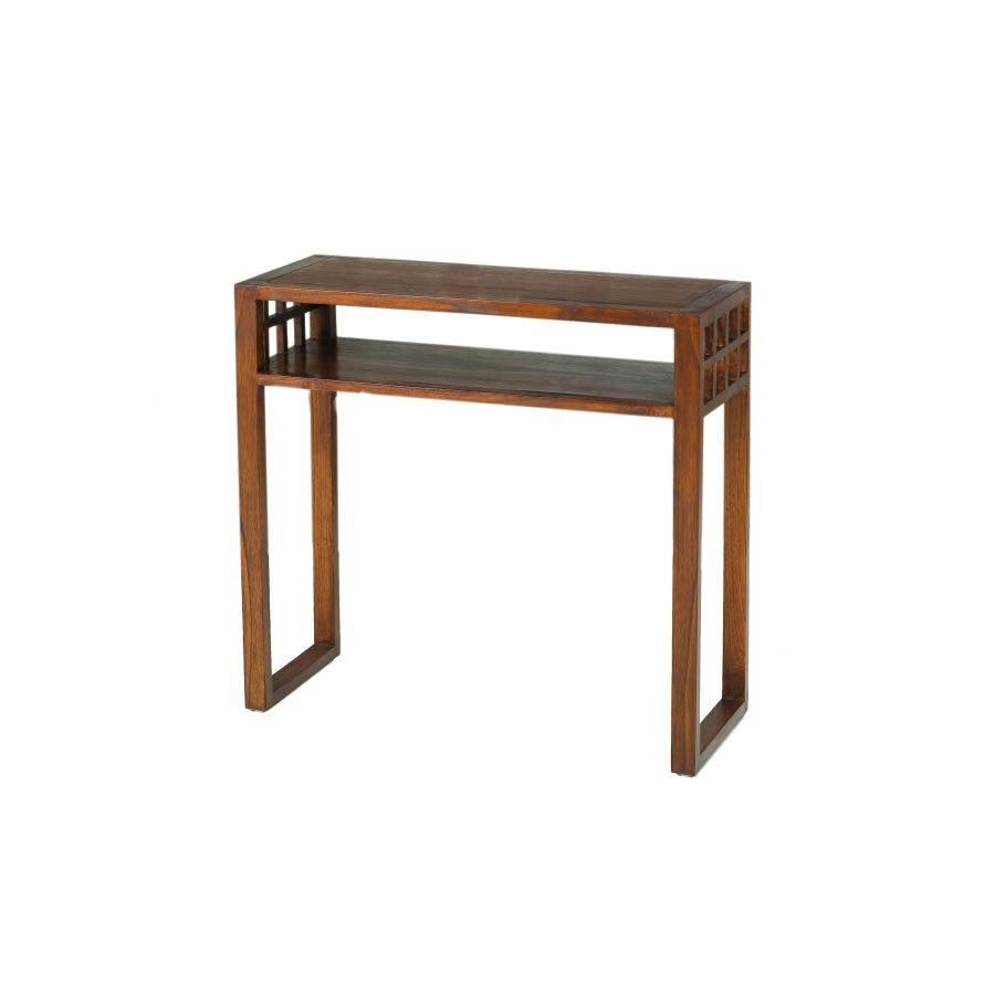 EDEN - Console rectangulaire 1 étagère en mindi