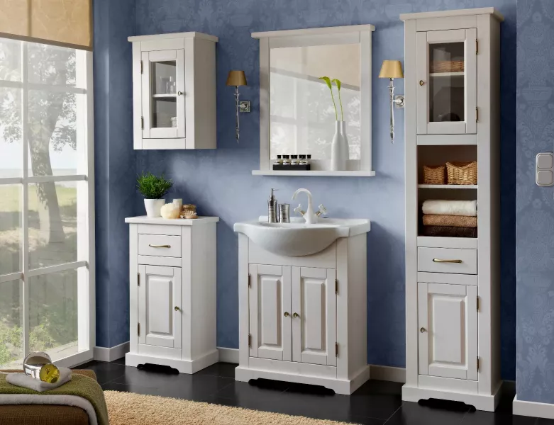 Szafka łazienkowa ROMANTIC 800 45 cm biała