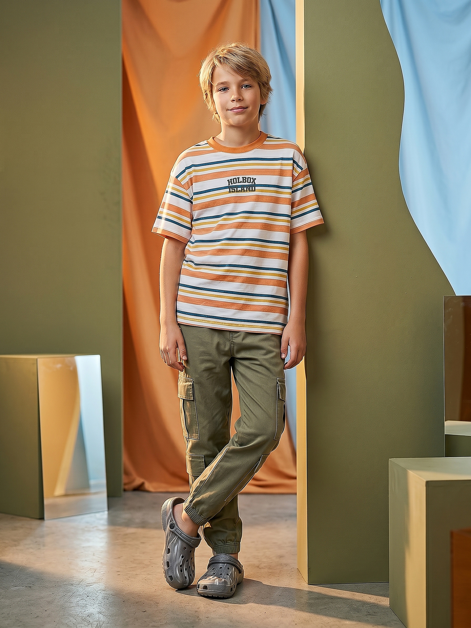 Jeansy cargo