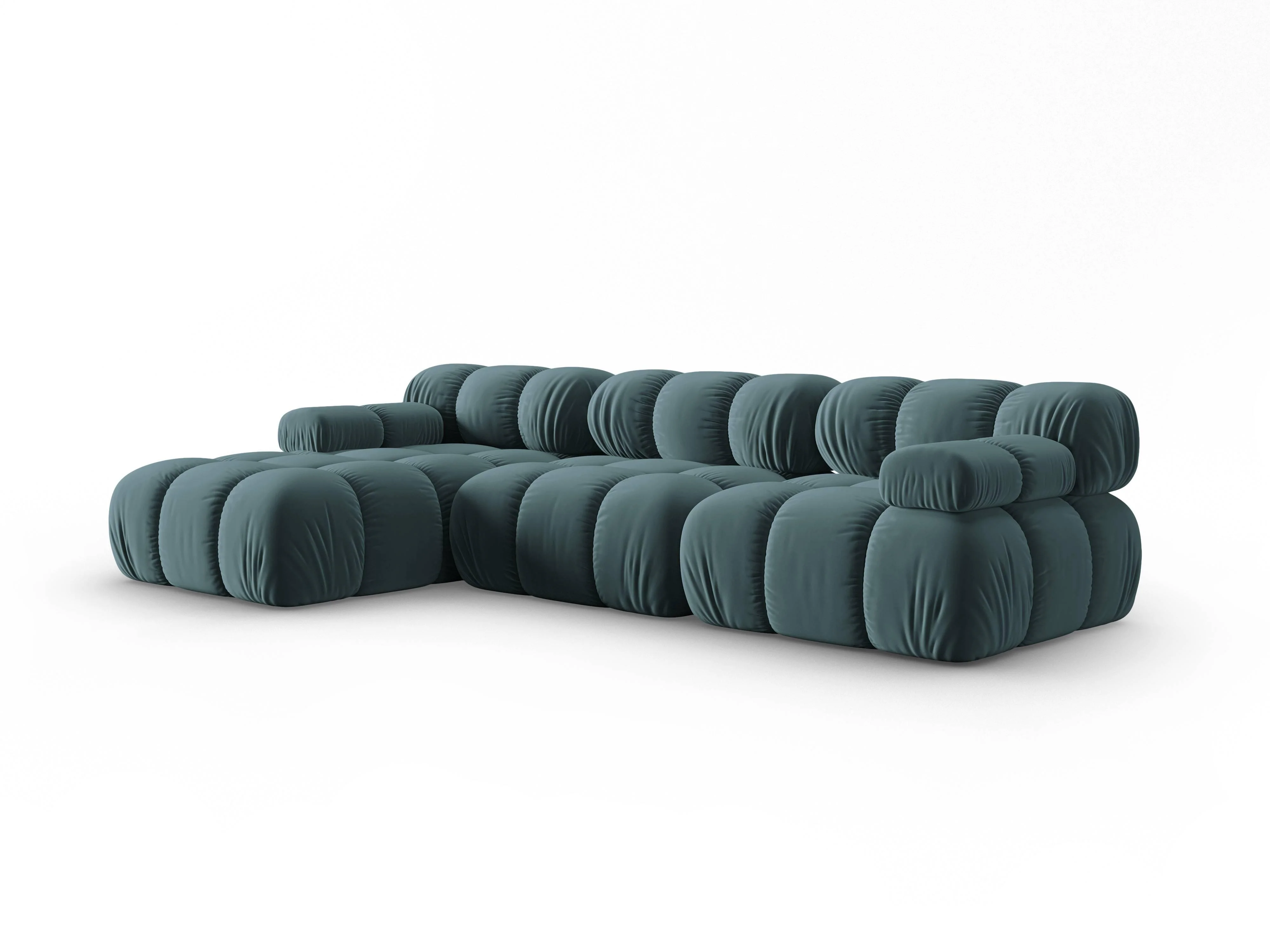 Modulaire-4-zitshoekbank Tropea links velvet