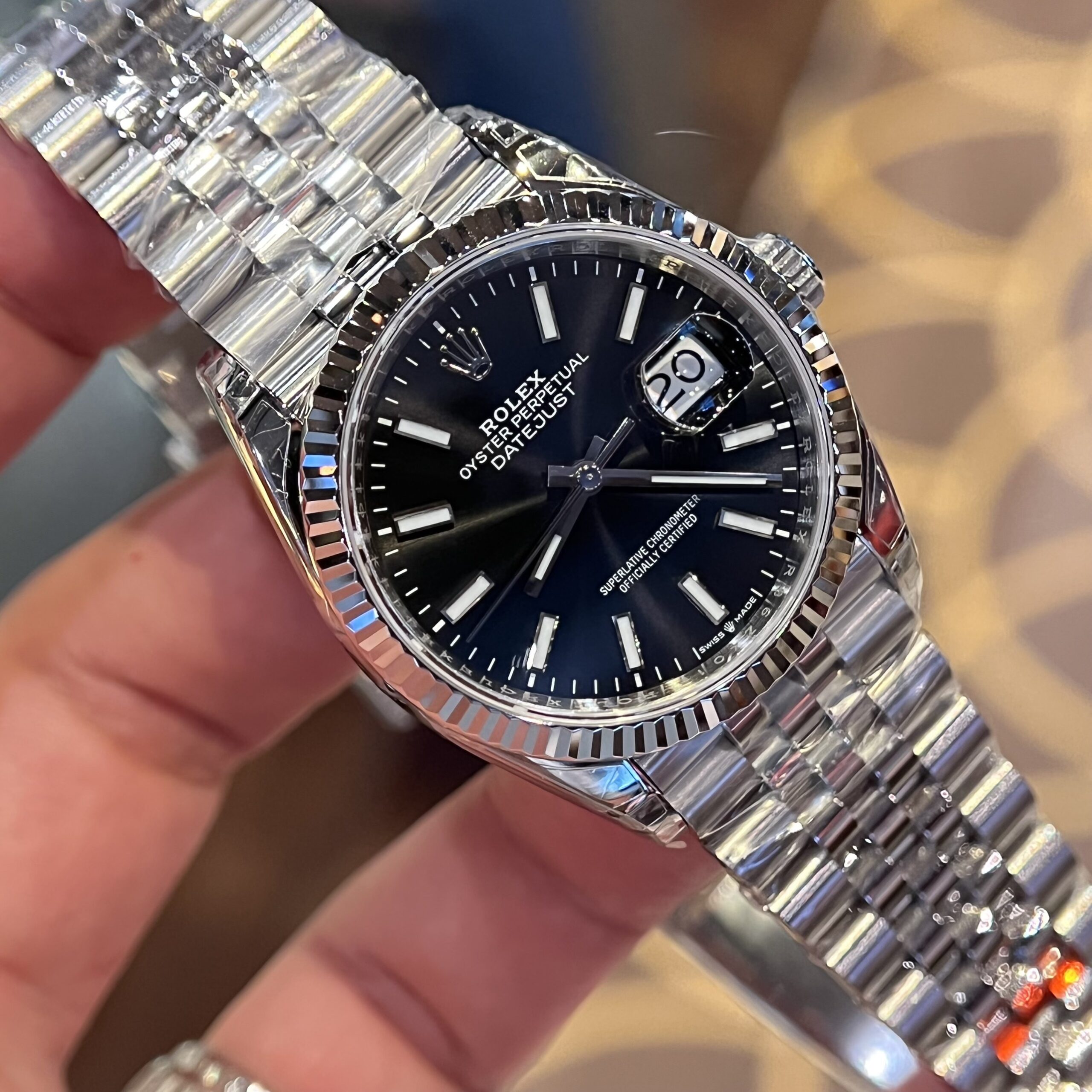 Rolex Datejust 126334 904L Steel Black Dial 36mm Jub Super Clone