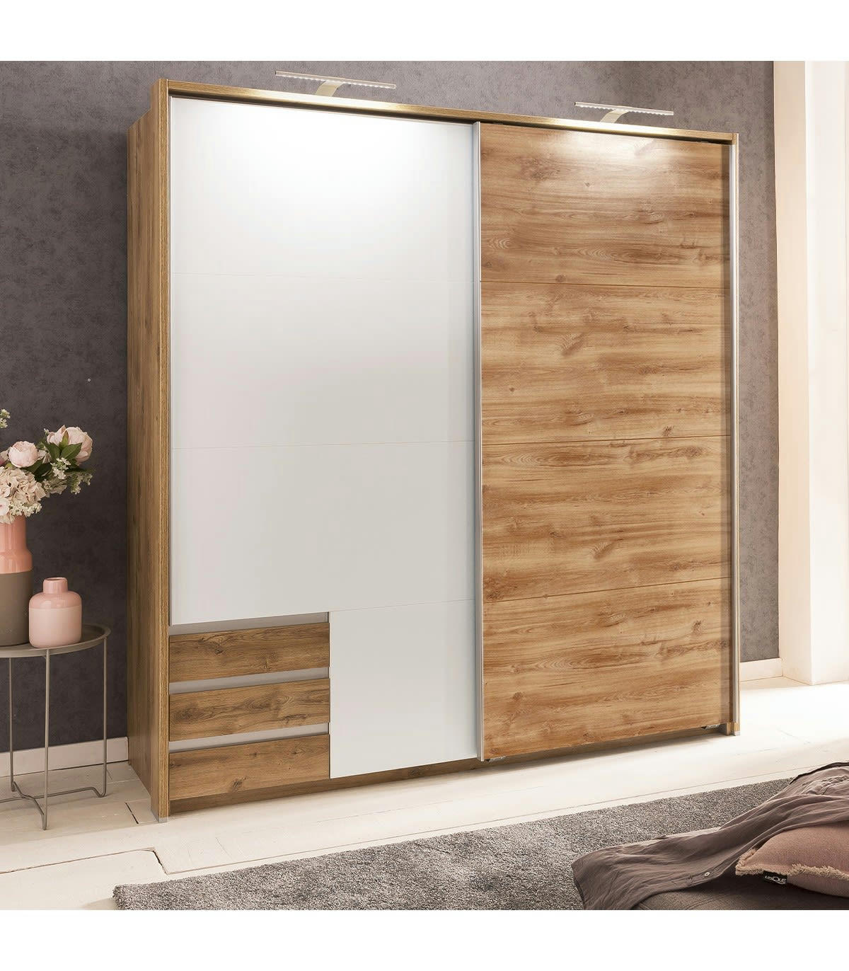 - Armoire 2 portes coulissantes - L179 cm