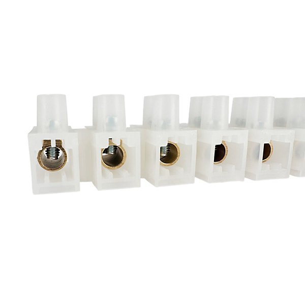 Barrette de connexion 12 pôles LTFjusquà 10 mm²PVC10A 400VHOROZlot de 10 pièces