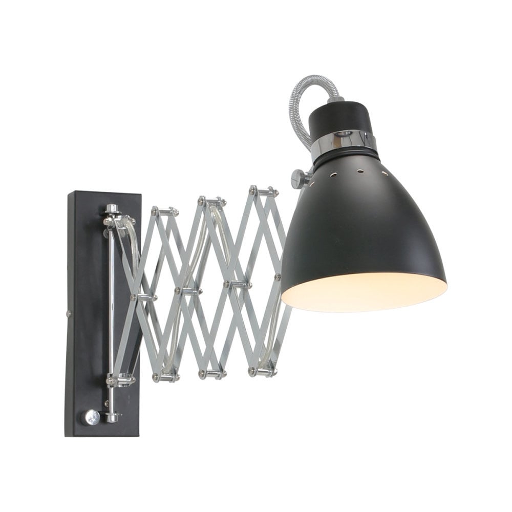 Steinhauer wandlamp spring - 1 lichts - 70x 24 cm - zwart