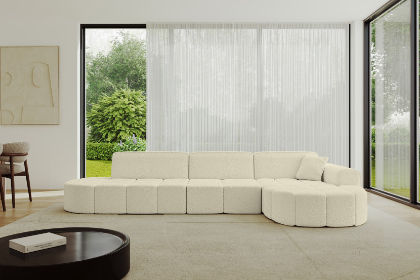 Narożnik prawostronny bez funkcji spania LIVO-L2 - 337x173x79,5 Beżowy