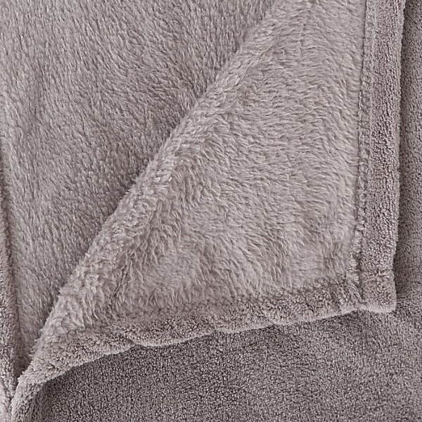 Couverture microfibre 180 x 230 cm Atmosphera - Gris clair