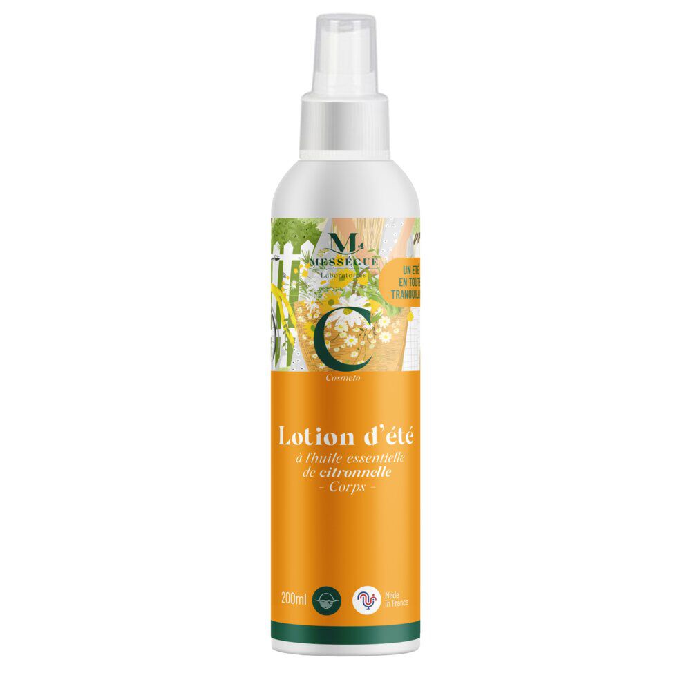 Lotion d'été protection piq&ucirc;res bio Mességué aux huiles essentielles 200ml