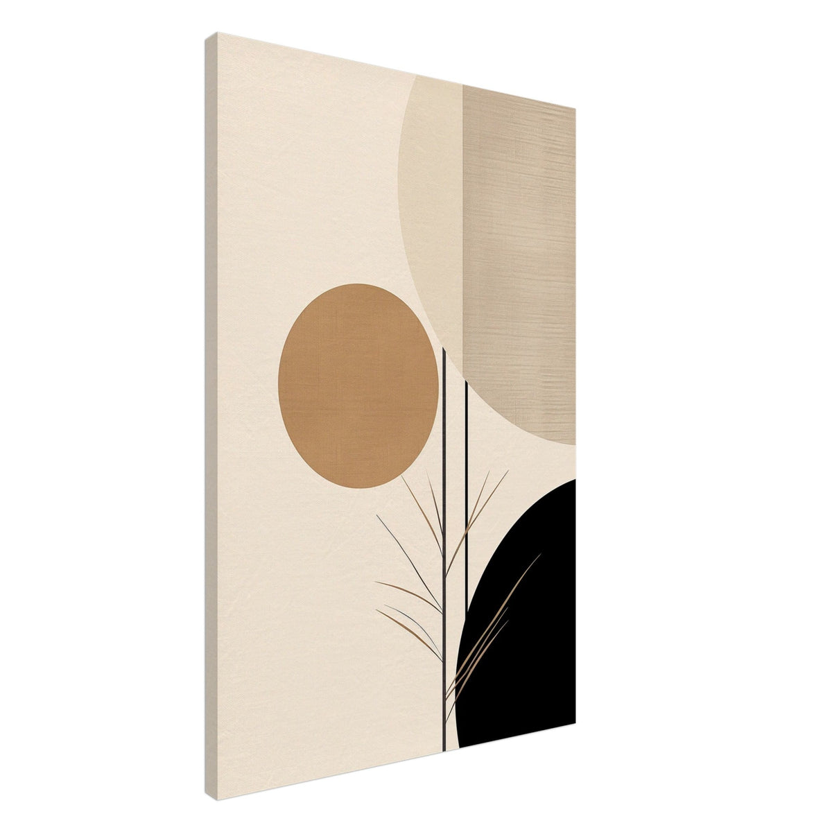 Artfulprints Canvas Japandi - Abstract II canvas - 60x90 cm - beige