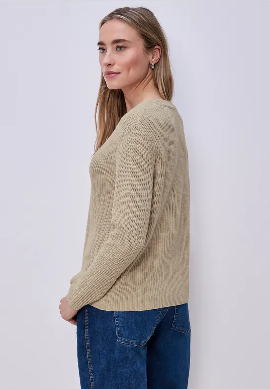 Pullover in Unifarbe