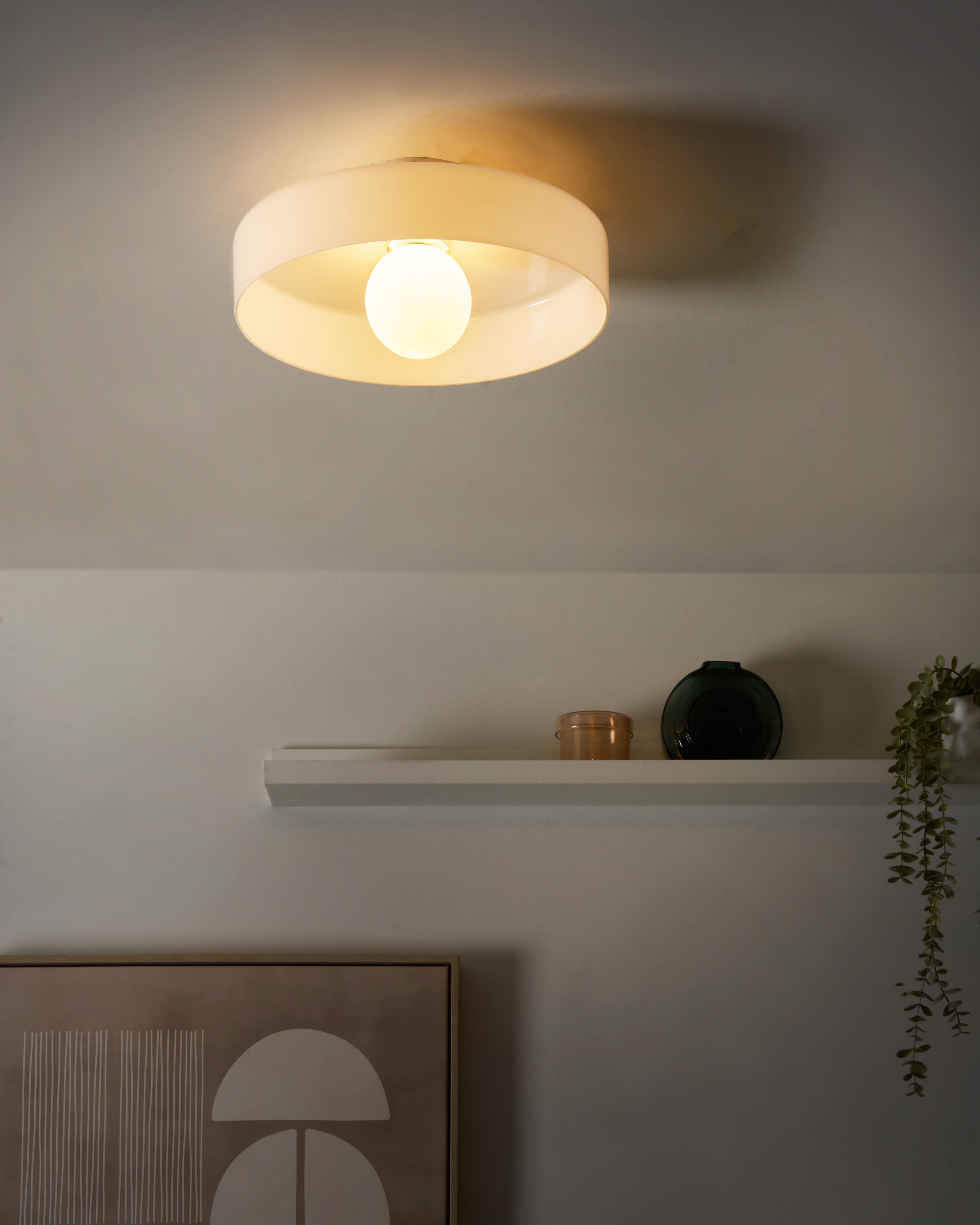 Ceiling Lamp LUGUSE Glass White