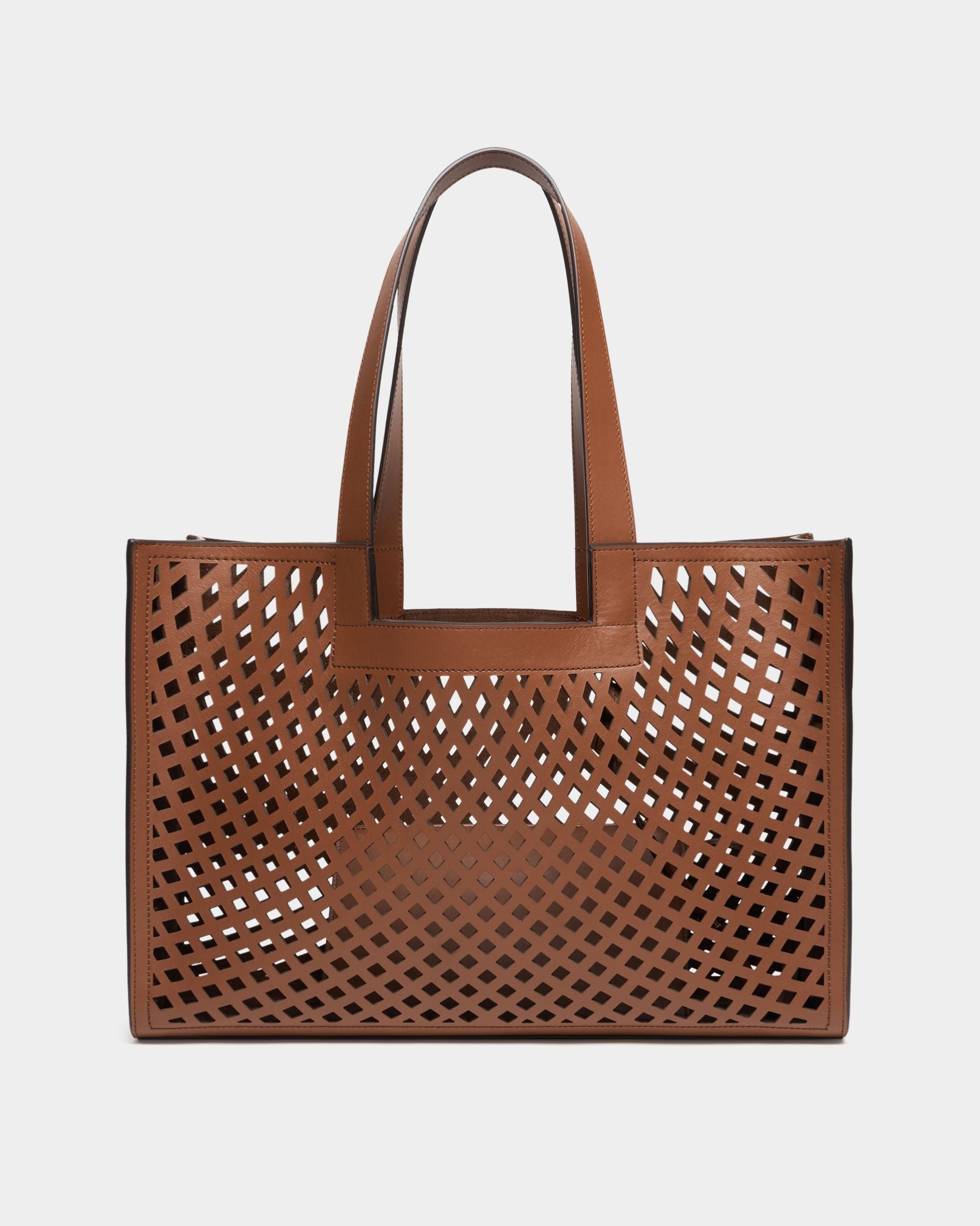 Easy Bally Tragetasche aus Leder in Braun