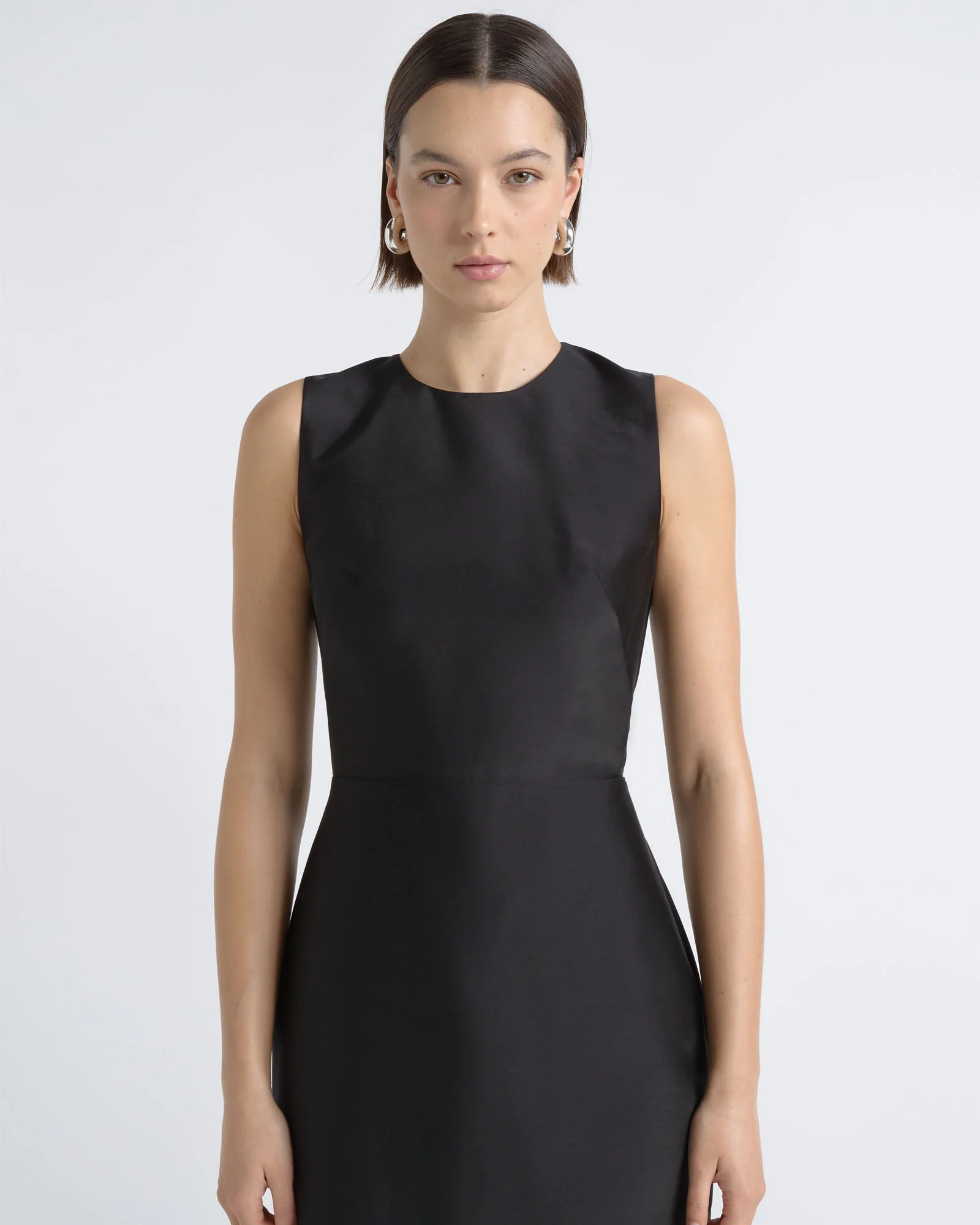 Silk Organza Contrast Mini Dress