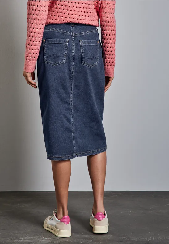 Midi Jeansrock