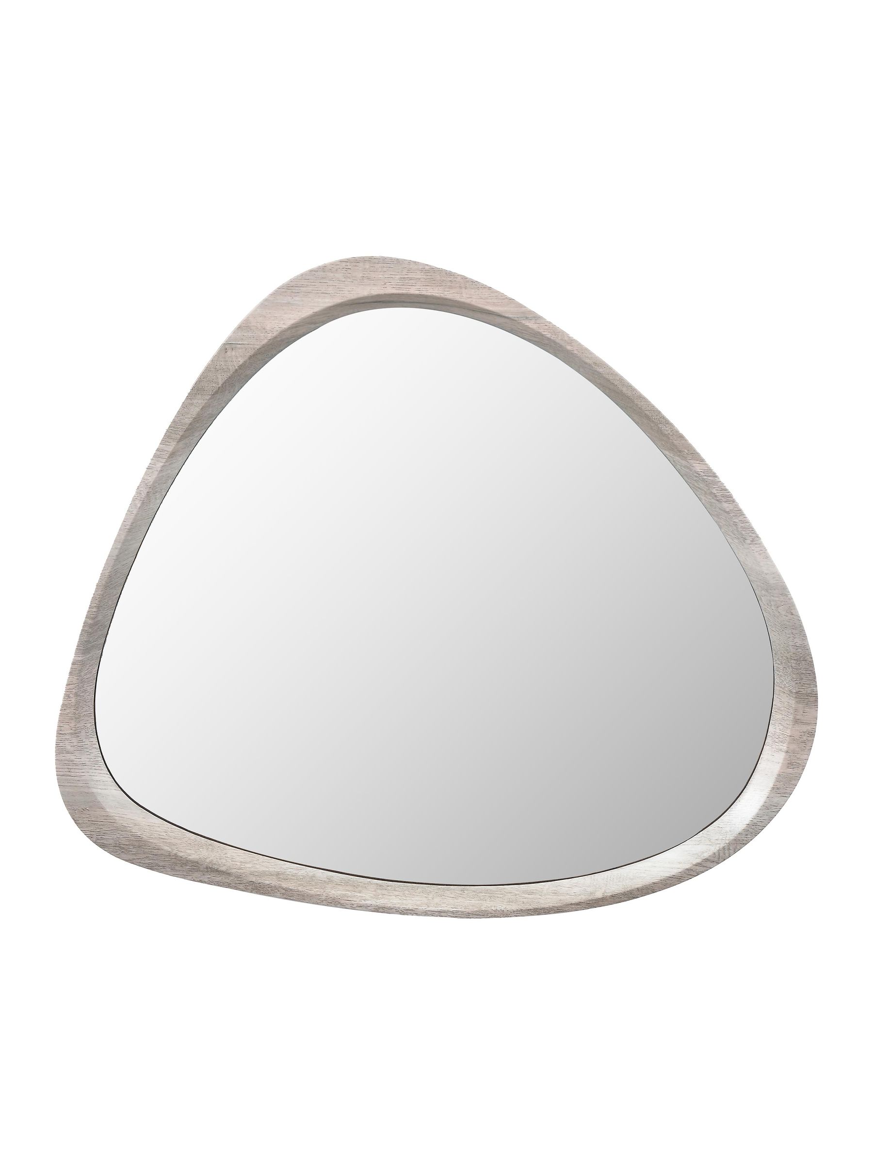 Pacific Grey Metal Round Wall Mirror