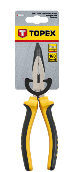 Szczypce wydłużone wygięte 160 mm TOPEX 32D103