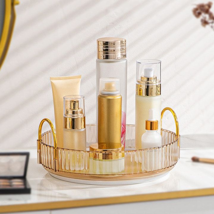 SHEONLY 360 Rotating Cosmetic Organizer Skincare Display Box