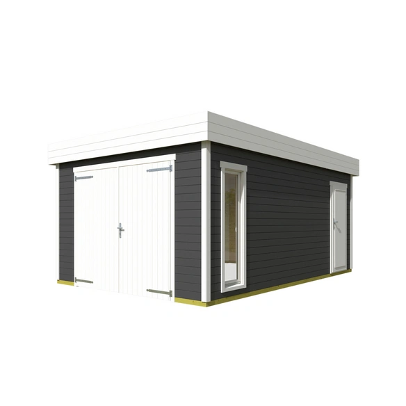 Blockgarage »Bahamas«, B: 360 cm (Außenmaß), Holz