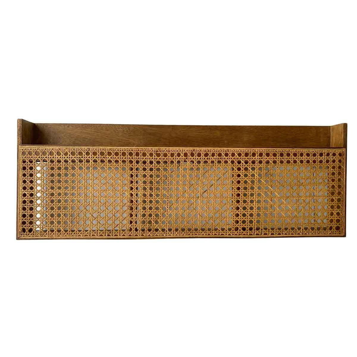 - Porte-revues mural en cannage