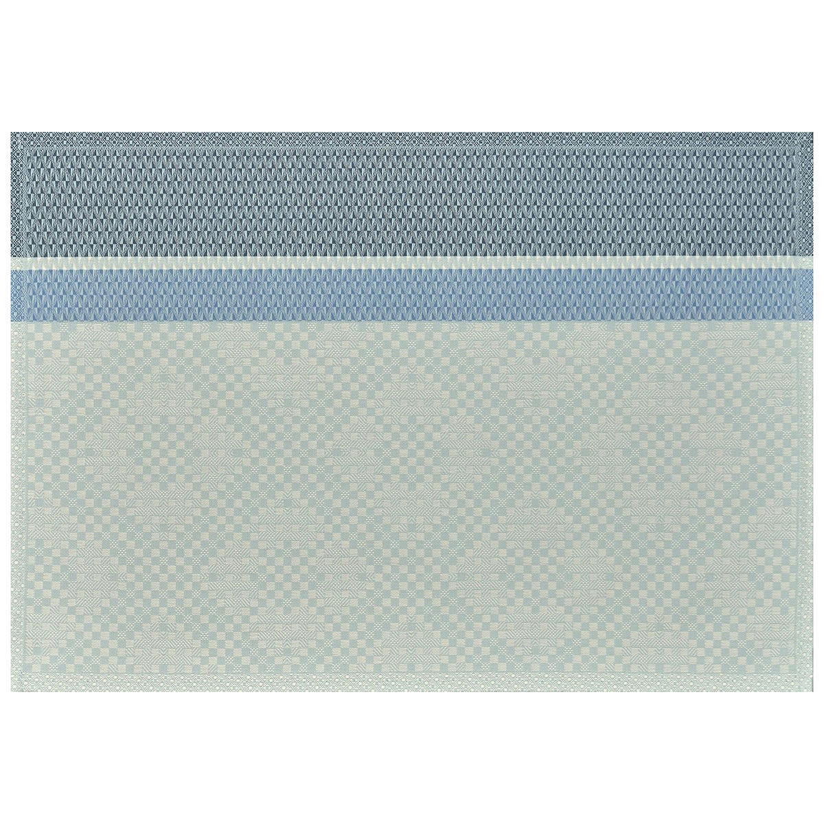 ESSENTIEL GRAPHIQUE - Set de table en coton ciel 50 x 36