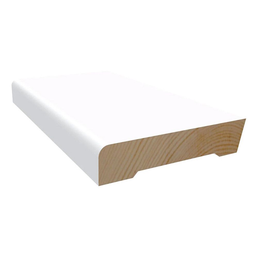 GULVLIST MOELVEN 12X58X4400MM HVIT