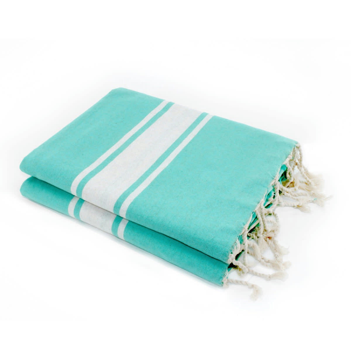 ST TROPEZ - Fouta XXL coton  200x200 vert turquoise