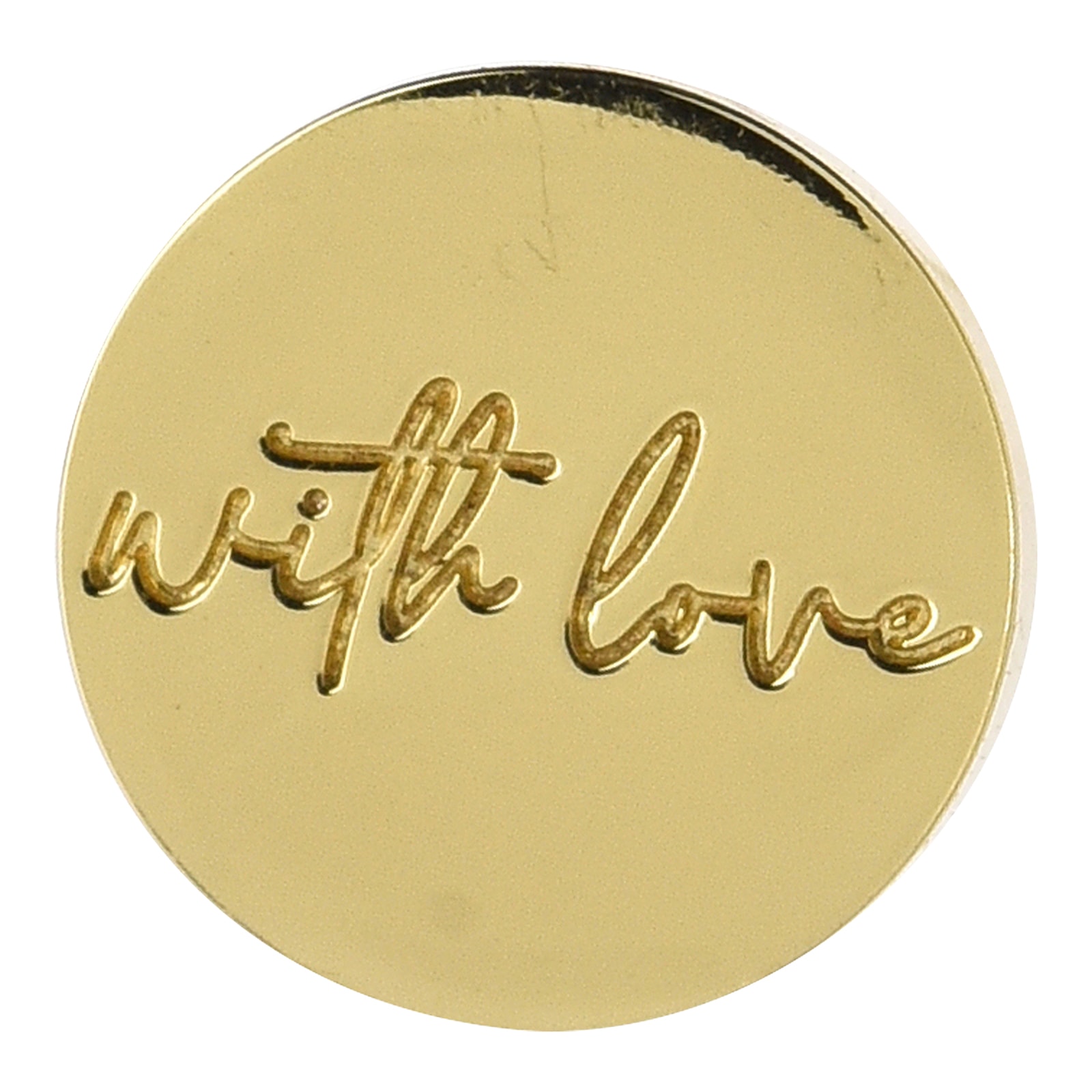 Wachsstempel-Aufsatz-Set With Love Beige, ⌀ 5 cm, H 80 mm, 2 Stück