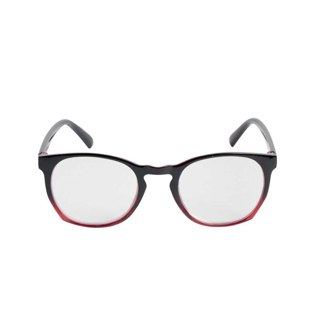 Lunette loupe de lecture en métal et plastique rouge 13,5x14xH4,5cm