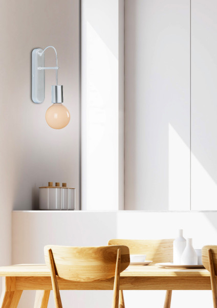 Lampa kinkiet ALTO 1x40w e27 biały matowy