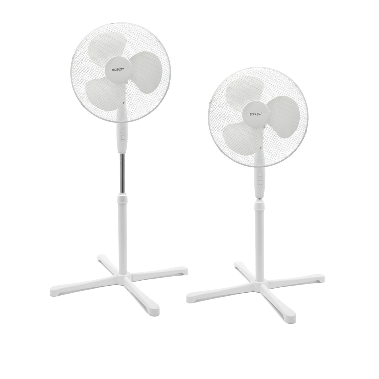 Ventilatore a piantana 3 velocita', 45 w grigio