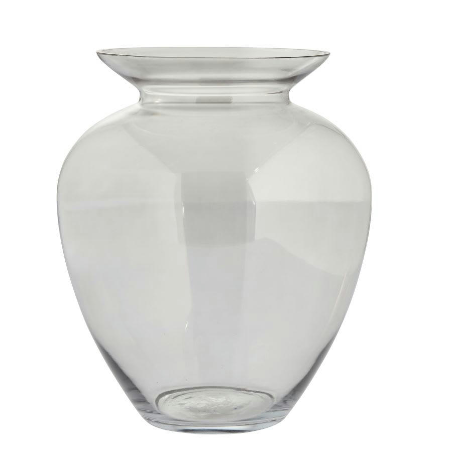 - Vase en verre transparent H30