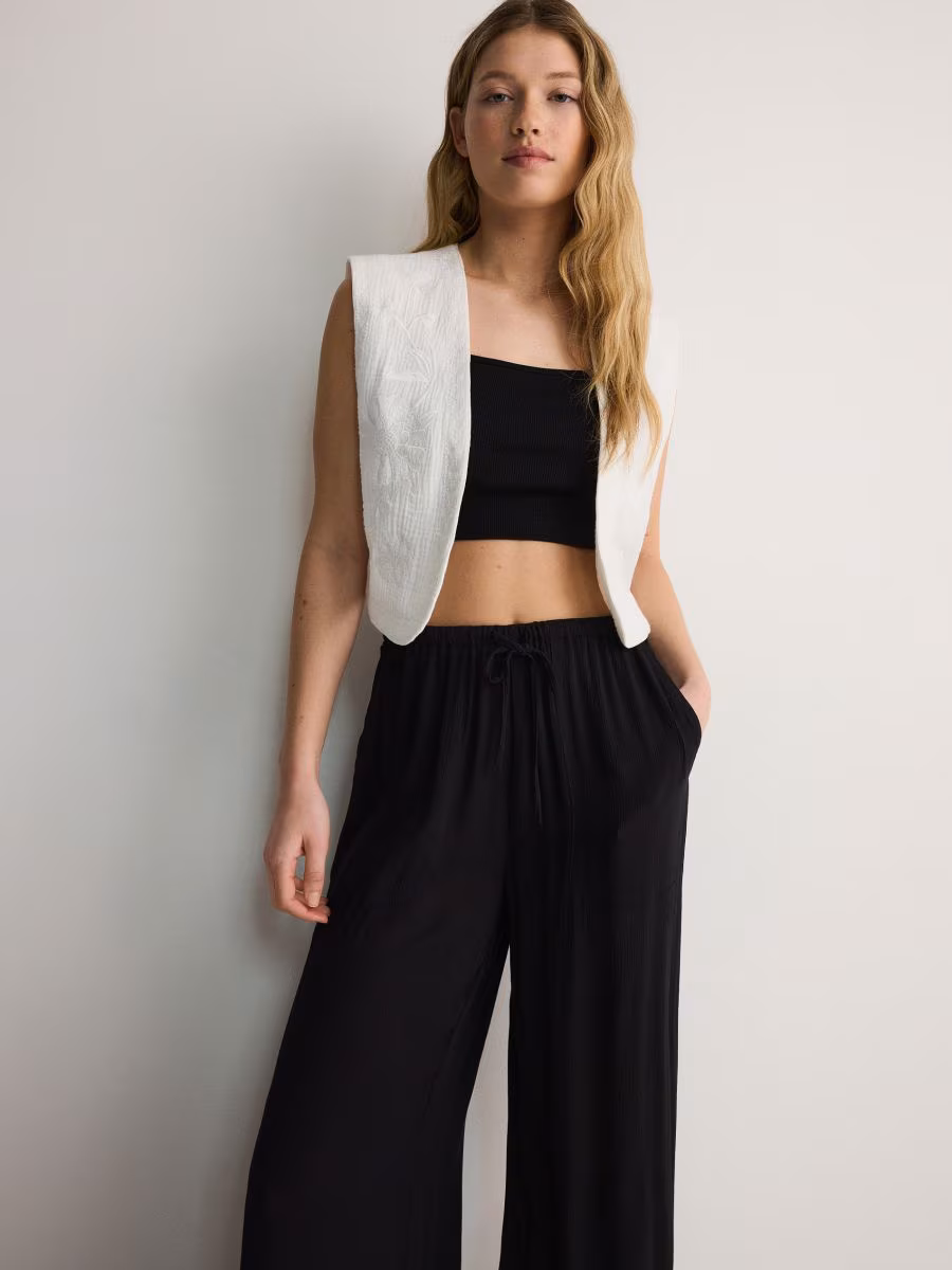 Vest With Embroidery Detailing