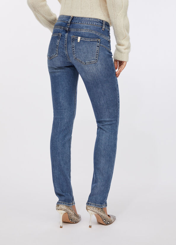 Jeans slim bottom up