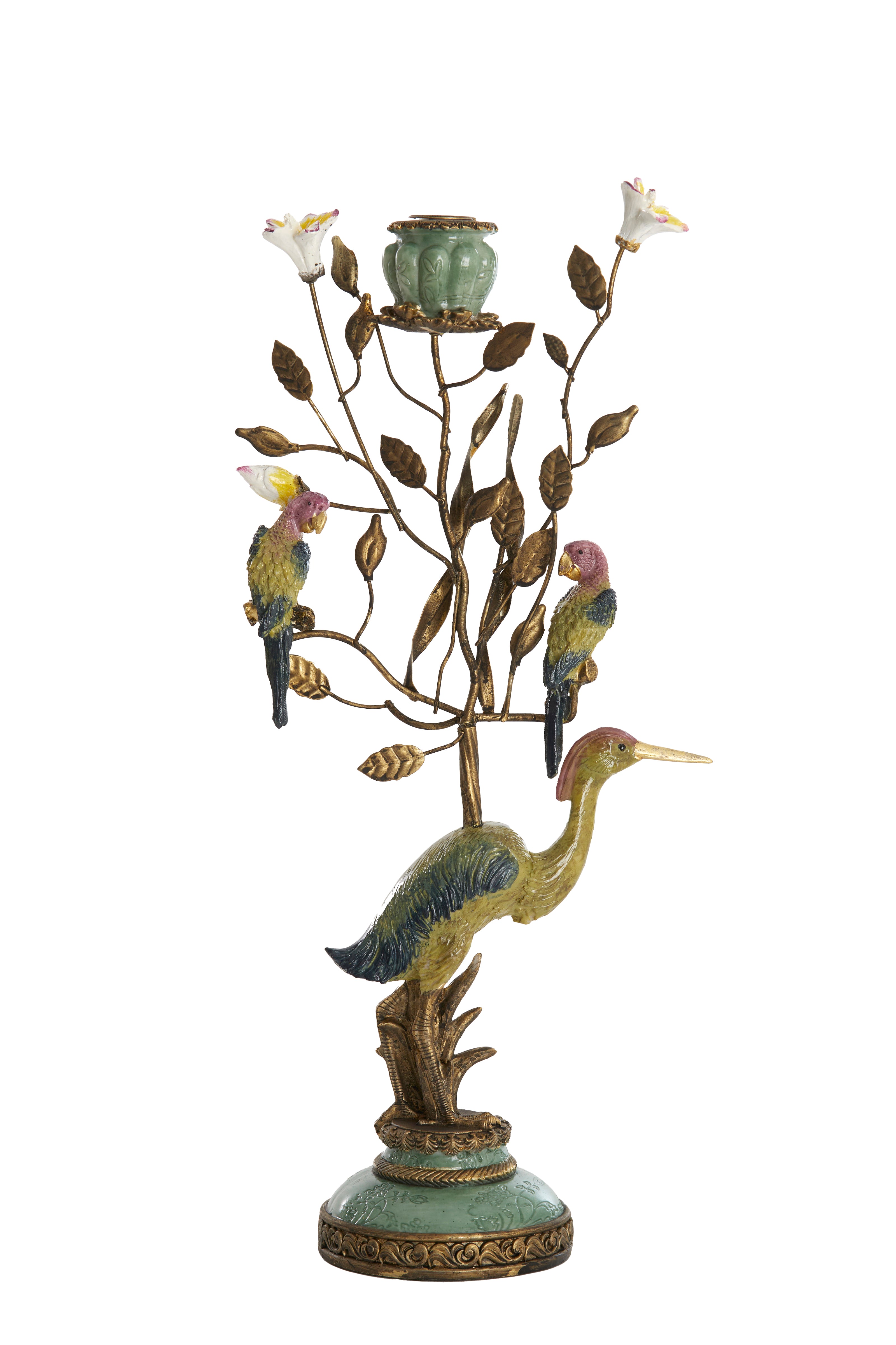 Light & Living kandelaar HERON - 22x11x44cm - geel